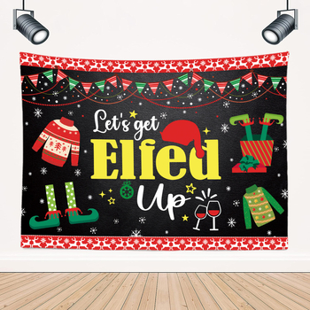 Трансграничен коледен фон, декорация на стаи и хол, коледен гоблен, празнична сцена, топла и уютна външна търговия