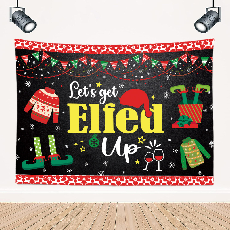Трансграничен коледен фон, декорация на стаи и хол, коледен гоблен, празнична сцена, топла и уютна външна търговия