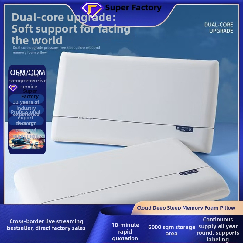 Pritaikytas memory putų kaklo masažo pagalvė, skirta gulėjimui ant šono, stačiakampio formos, 1,1–1,5 kg