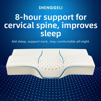 Motýľový tvar krčná vankúš z prírodného latexu, obsah latexu 80–90%, tkané jadro, hmotnosť 1,0–1,5 kg