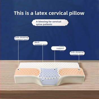 Motýľový tvar krčná vankúš z prírodného latexu, obsah latexu 80–90%, tkané jadro, hmotnosť 1,0–1,5 kg