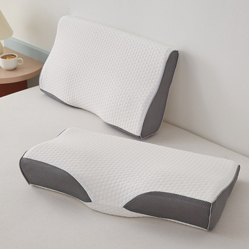 Пеперудообразна шийна възглавница с естествен латекс, съдържание на латекс 80–90%, трикотажна сърцевина, тегло 1.0–1.5 кг