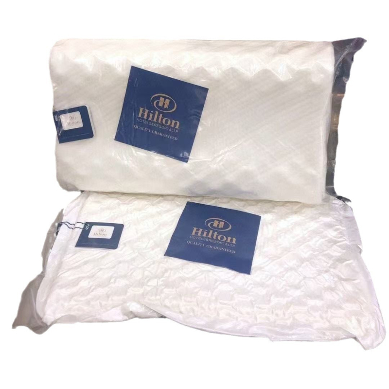 Pernă pentru copii din latex natural, dreptunghiular, țesătură tricotată, conținut latex 90%+, greutate 0.5–1.0 kg