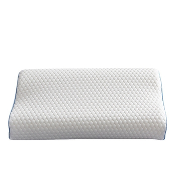 Jastuk za vrat od memorijske pamuke s valovitim dizajnom za potporu vratne kralježnice, pravokutnog oblika, minimalistički stil, visina 5–10 cm