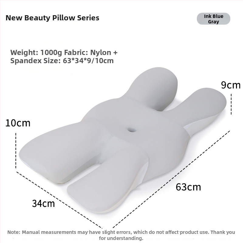 Atminties putų pagalvė su drugelio forma, Modal audinys, kaklo slankstelių apsauga, skirta šoniniam miegui, svoris 0,5–1 kg