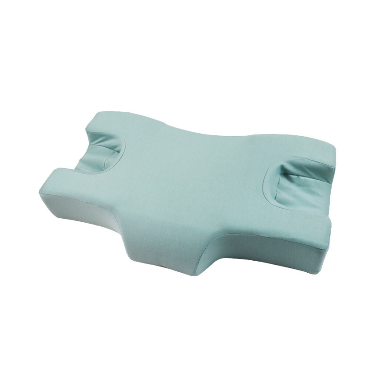 Memorijos putų grožio pagalvė, stačiakampės formos, užvalkalas iš poliesterio-pamuko, vidinis užpildas: atminties putos, aukštis 5-10 cm, svoris 0.5-1 kg, pritaikoma apdorojimo