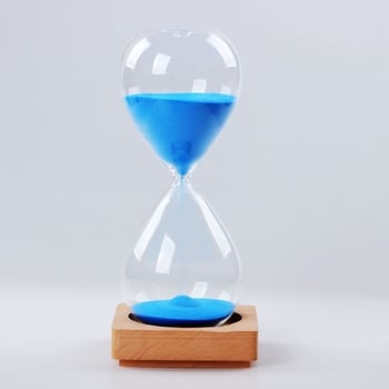 Δημιουργικός χρονοδιακόπτης σε σχήμα κλεψύδρας, διαθέσιμος σε πολλά χρώματα, 5 λεπτά, 30 λεπτά και 60 λεπτά, διαφανής γυάλινη κλεψύδρα.