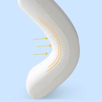 Stačiakampė kaklo slankstelio pagalvė iš atminties putų, mezginio užvalkalas, pritaikomas, branduolio svoris 1.0–1.5 kg