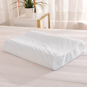 Refined Rose loodusliku lateksiga padi kaela toeks, ristkülikukujuline, 90% lateksi sisaldus, kootud kate, täiskasvanutele