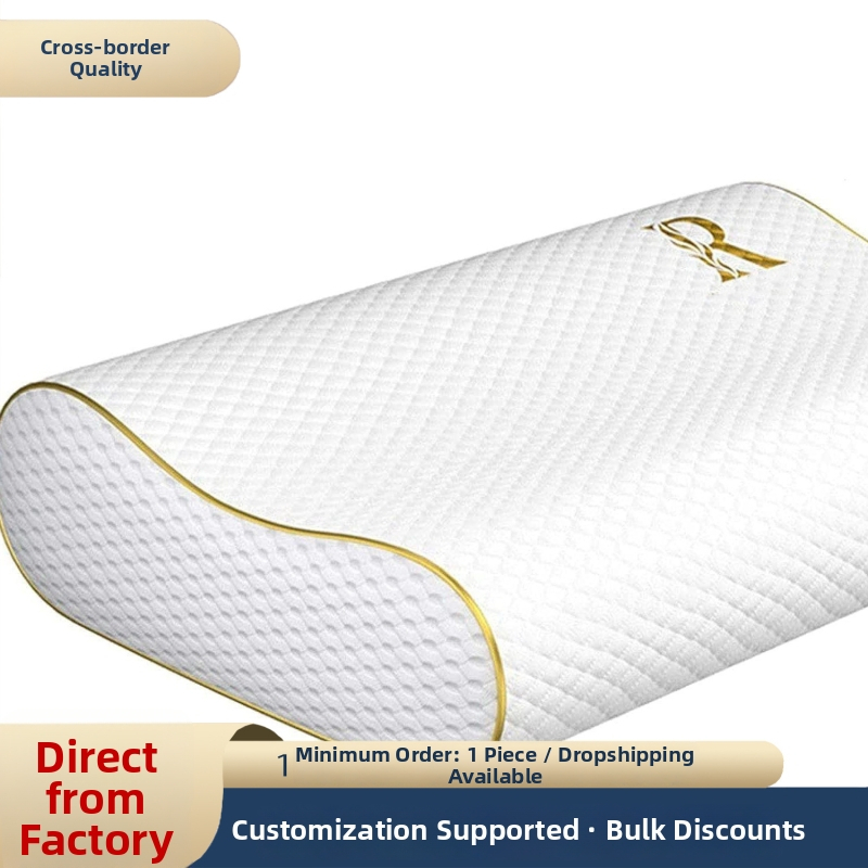 Bangų formos kaklo pagalvė iš atminties putų, lėtas atsigavimas, užvalkalas iš cheminio pluošto, svoris 0.5-1 kg