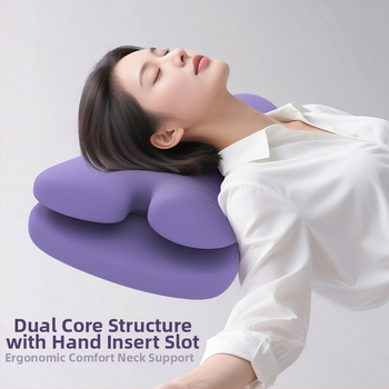 Dviejų sluoksnių grožio miego pagalvė su memory foam, be spaudimo, anti-senėjimas, dvigubas pojūtis, kaklo apsauga, šoninis miegas, stačiakampio formos