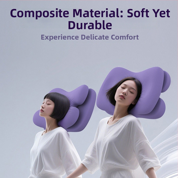 Dviejų sluoksnių grožio miego pagalvė su memory foam, be spaudimo, anti-senėjimas, dvigubas pojūtis, kaklo apsauga, šoninis miegas, stačiakampio formos