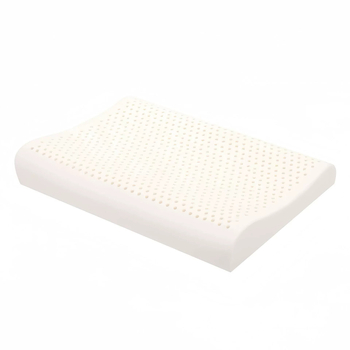 Латексна възглавница, правоъгълна, тайландски естествен латекс, латекс съдържание 90%+, височина 5-10 cm, памучна дамаска