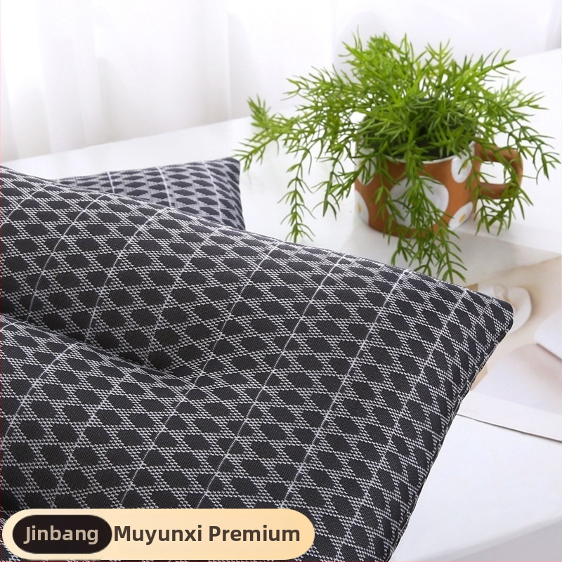 Правоъгълна латексова възглавница, естествен латекс, съдържание на латекс 80-90%, калъф от чист памук