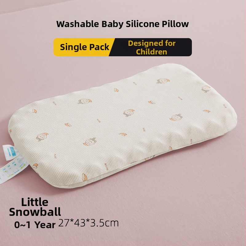 Детска възглавничка за шийния отдел на гръбначния стълб, правоъгълна форма, калъф от чист памук, пълнеж: синтетичен латекс, съдържание на латекс до 70%