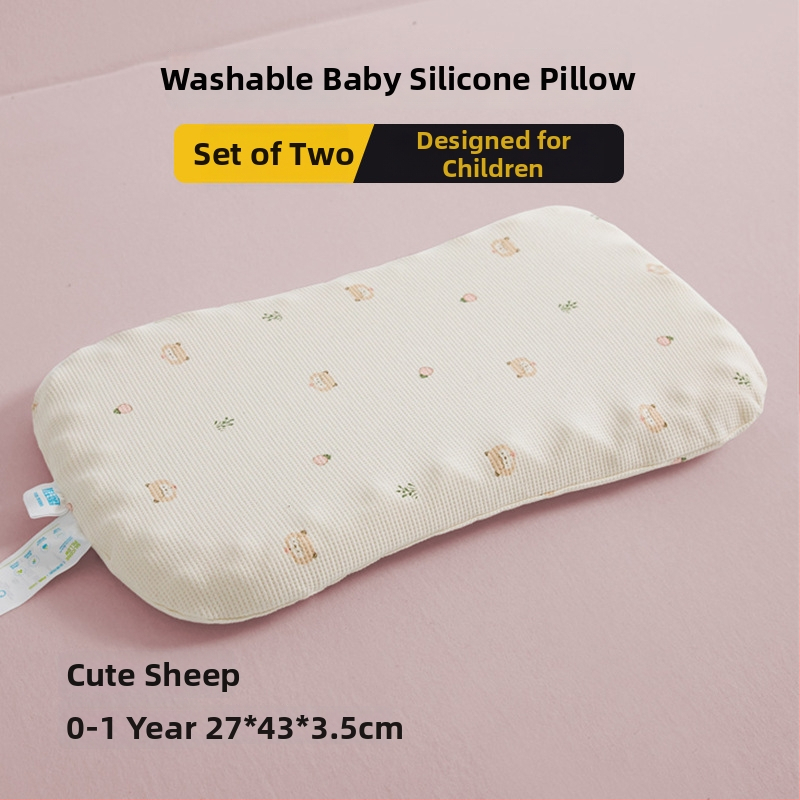 Детска възглавничка за шийния отдел на гръбначния стълб, правоъгълна форма, калъф от чист памук, пълнеж: синтетичен латекс, съдържание на латекс до 70%