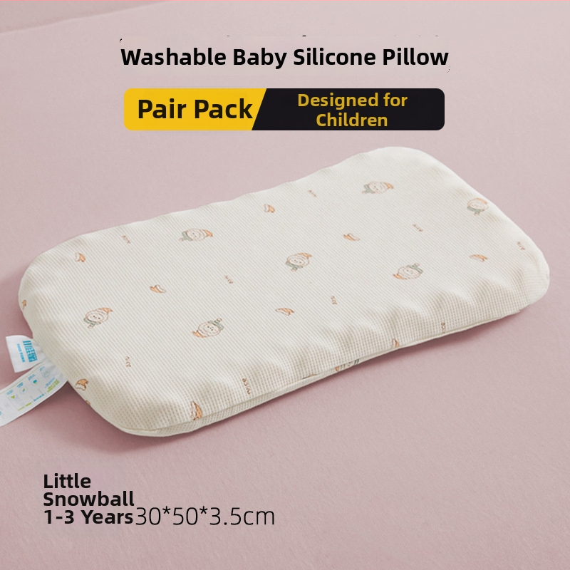 Детска възглавничка за шийния отдел на гръбначния стълб, правоъгълна форма, калъф от чист памук, пълнеж: синтетичен латекс, съдържание на латекс до 70%