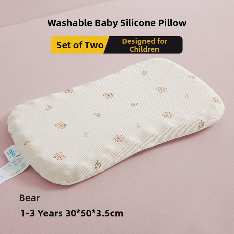 Детска възглавничка за шийния отдел на гръбначния стълб, правоъгълна форма, калъф от чист памук, пълнеж: синтетичен латекс, съдържание на латекс до 70%