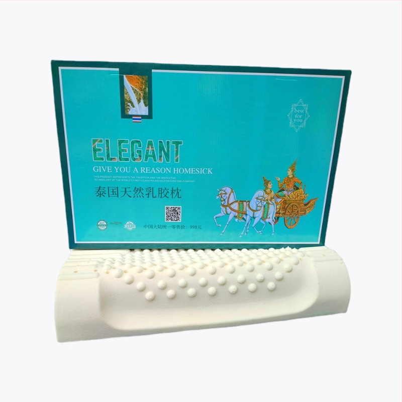 Latekso pagalvė, stačiakampė pagalvė suaugusiems, užpildas 95% natūralaus latekso, latekso turinys 90%+, Refined Rose