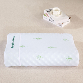 Royal Knight латексова възглавница, правоъгълна форма, съдържание латекс над 90%, тегло 2–3 кг, ядро от чист памук