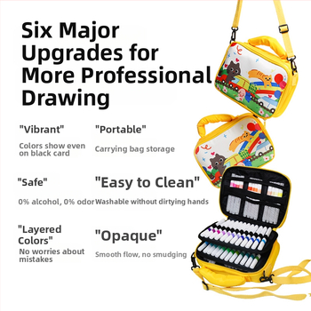 Hemu акрилен маркер за деца – непрозрачен, за слоеве, безопасен и миещ се акварелен маркер