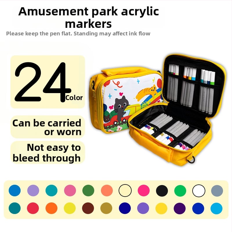 Hemu акрилен маркер за деца – непрозрачен, за слоеве, безопасен и миещ се акварелен маркер