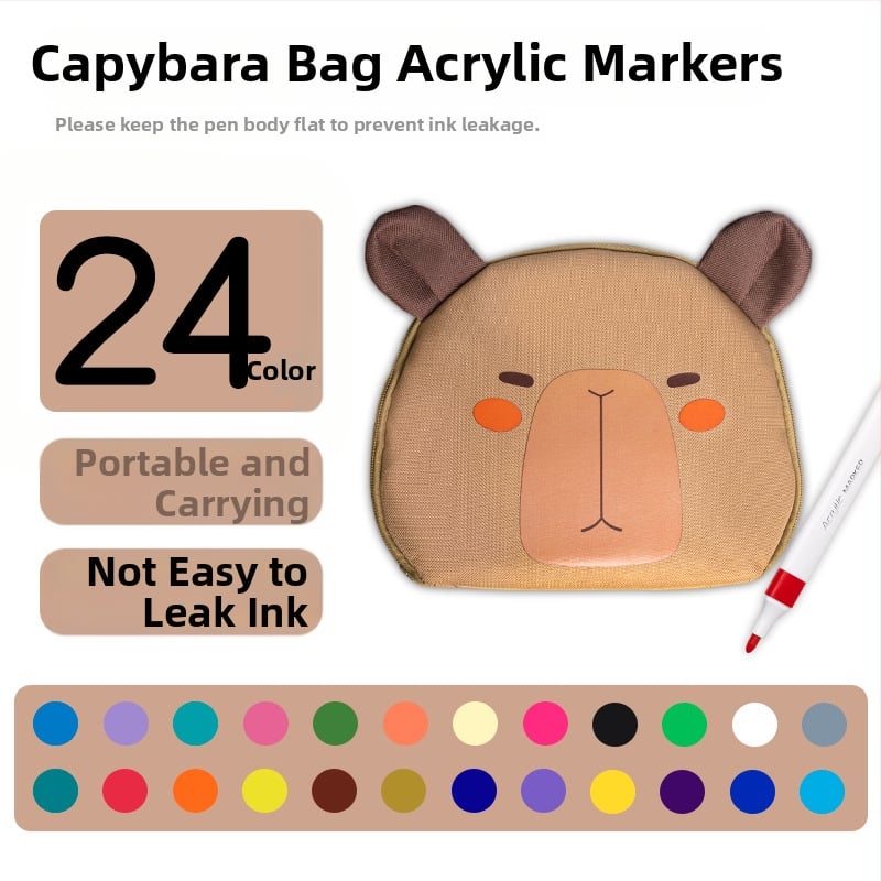 Hemu акрилен маркер за деца – непрозрачен, за слоеве, безопасен и миещ се акварелен маркер