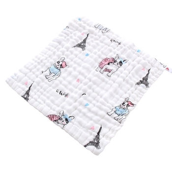 Kūdikių 100% medvilniniai marlės rankšluostėliai veidui, 5 vnt., minkšti kvadratiniai rankšluostėliai, greitas įsisavinimas 5–10 s