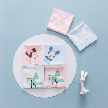 Mi Tiantian Saliva ručnik za bebe Type A, Tanki pamukasti ručnik, Crtani print, Unisex, Novorođenče