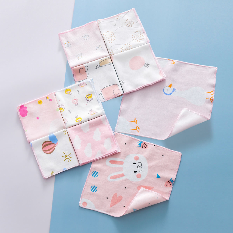 Mi Tiantian Saliva ručnik za bebe Type A, Tanki pamukasti ručnik, Crtani print, Unisex, Novorođenče