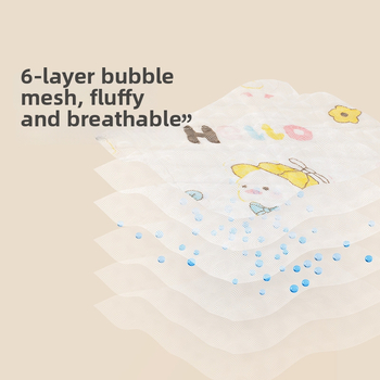 Kūdikio kvadratinės medvilninės gaze rankšluosčiai, šukuotas siūlas, siūtas kraštas, 40 g, absorbcija 0–5 s