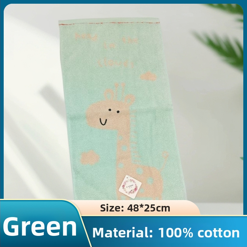 Jinhao dječji ručnik za lice, džakard uzorak s crtanim likom, 32 sloja, 100% pamuk