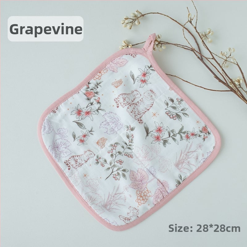 Andan bebi šal od šest slojeva gaze od bambusovih vlakana, uzorak crtani, unisex, za djecu 1–3 godine, jesen 2024
