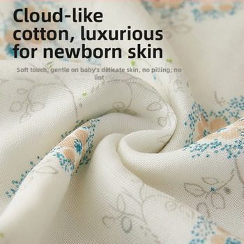 Granular Bear Kūdikio gazė medvilnės veido rankšluostis, su šukuotais siūlais (combed yarn), 40 g, absorbavimas 5–10 s