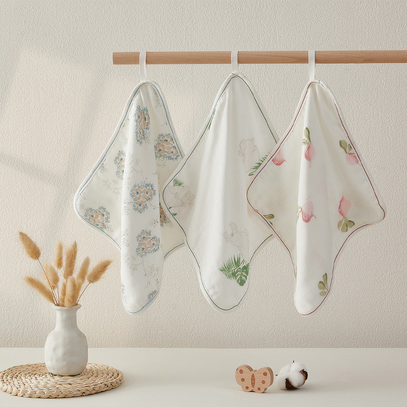 Granular Bear Kūdikio gazė medvilnės veido rankšluostis, su šukuotais siūlais (combed yarn), 40 g, absorbavimas 5–10 s