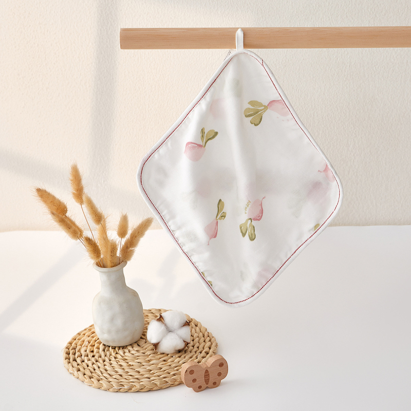 Granular Bear Kūdikio gazė medvilnės veido rankšluostis, su šukuotais siūlais (combed yarn), 40 g, absorbavimas 5–10 s