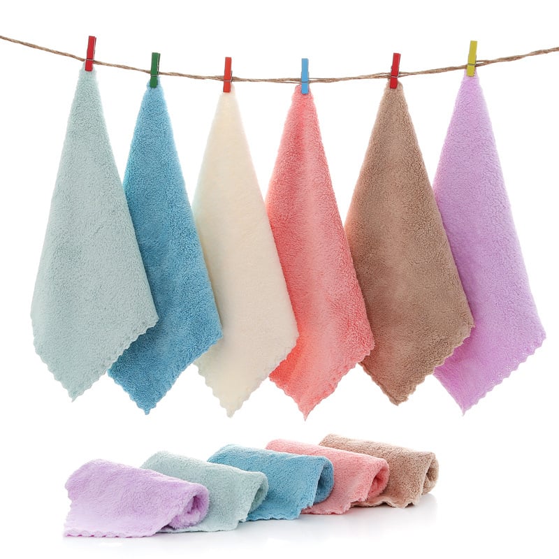 Coral Velvet kvadratinis rankšluostis, 350 g, nano ultrafininio pluošto siūlai, 80% poliesteris + 20% poliamidas, paprasta audinys, vandens absorbcija 5–10 s