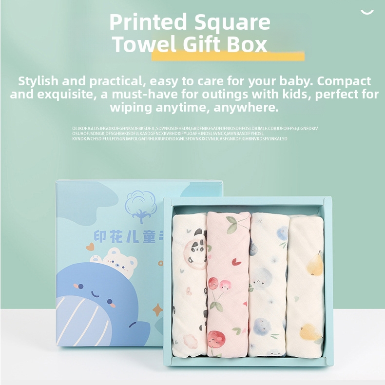 Lapse puuvillane näomattide komplekt kinkekarp, 40 tk, 110 g