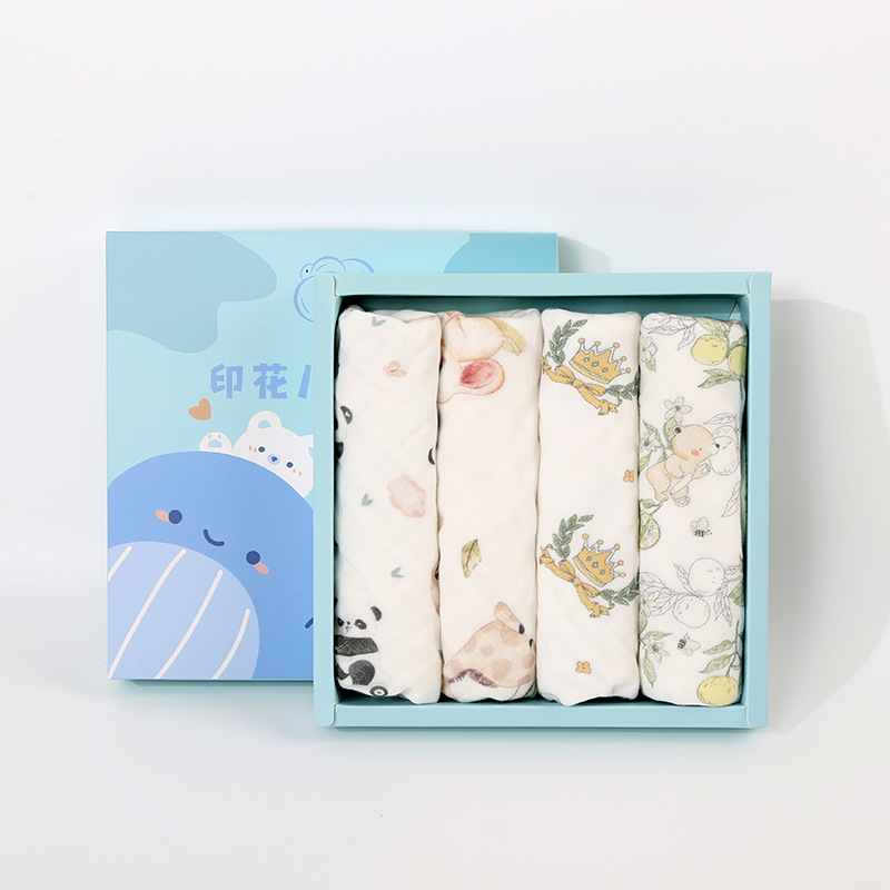 Lapse puuvillane näomattide komplekt kinkekarp, 40 tk, 110 g