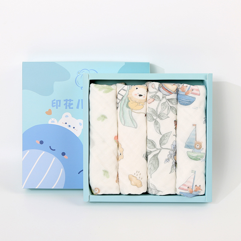 Lapse puuvillane näomattide komplekt kinkekarp, 40 tk, 110 g