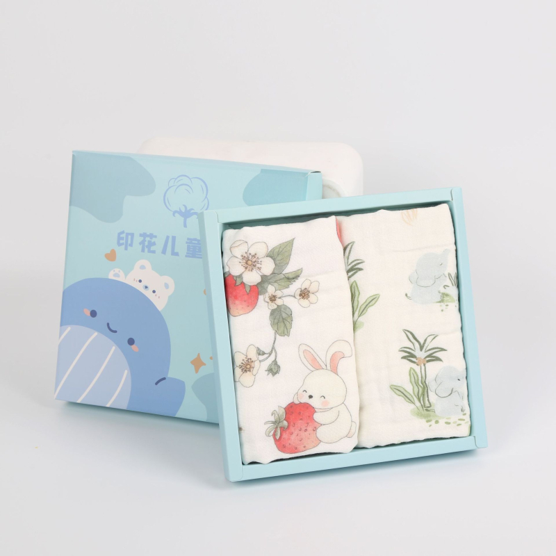 Lapse puuvillane näomattide komplekt kinkekarp, 40 tk, 110 g