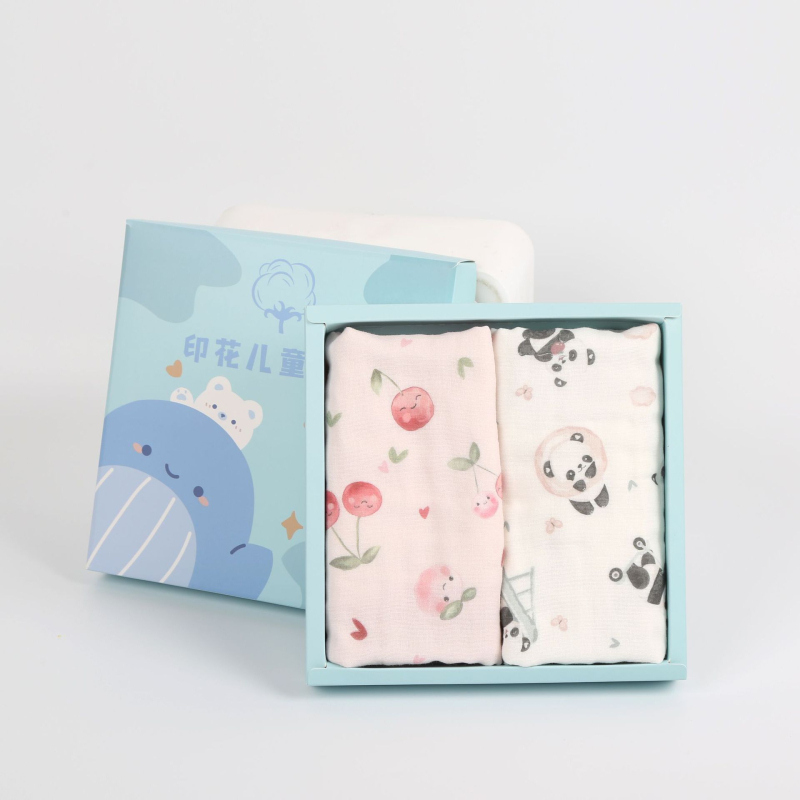 Lapse puuvillane näomattide komplekt kinkekarp, 40 tk, 110 g