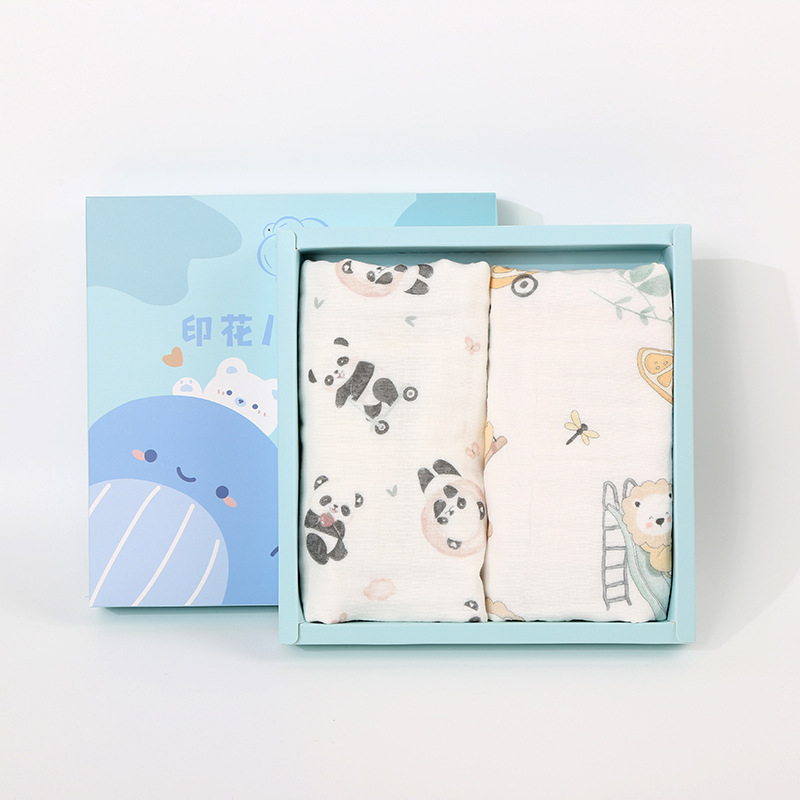 Lapse puuvillane näomattide komplekt kinkekarp, 40 tk, 110 g