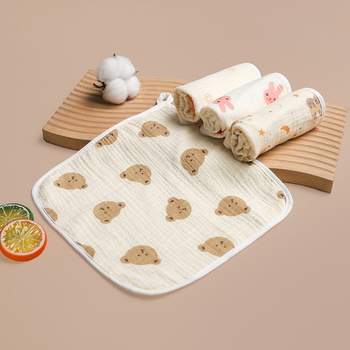 Kūdikių marle veidui – 100% medvilnė, kombinuota siūlė, seilių servetėlė, daugiafunkcis, įsisavinimas 5–10 s