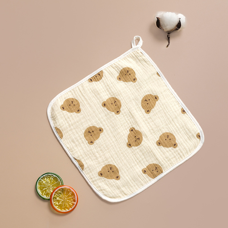 Kūdikių marle veidui – 100% medvilnė, kombinuota siūlė, seilių servetėlė, daugiafunkcis, įsisavinimas 5–10 s