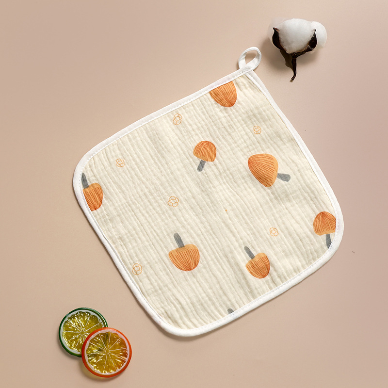 Kūdikių marle veidui – 100% medvilnė, kombinuota siūlė, seilių servetėlė, daugiafunkcis, įsisavinimas 5–10 s