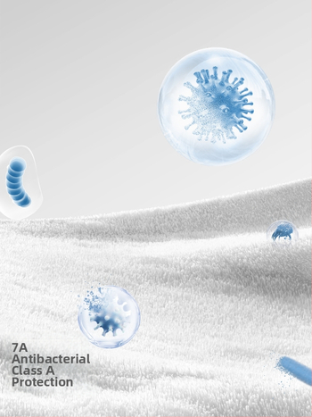 Laste näopuhastamiseks ja hammaste harjamiseks veekindla bibiga pesulapp, polüestri kiud, sobib 0–6-aastastele, kogu aasta kasutamiseks