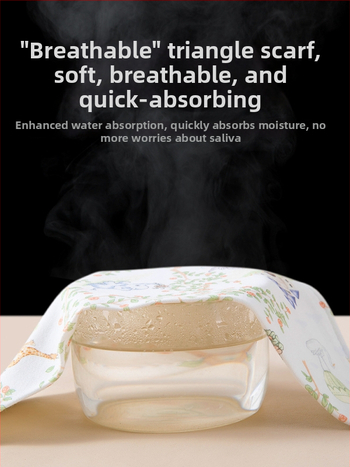 Novorodenec: dvojvrstvový bavlnený trojuholníkový bryndák