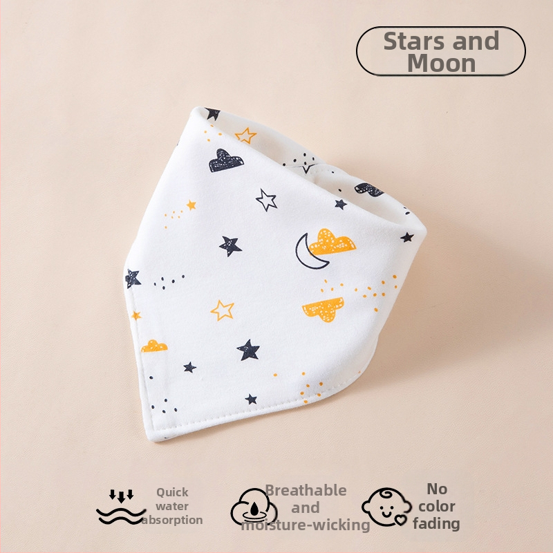 Novorodenec: dvojvrstvový bavlnený trojuholníkový bryndák