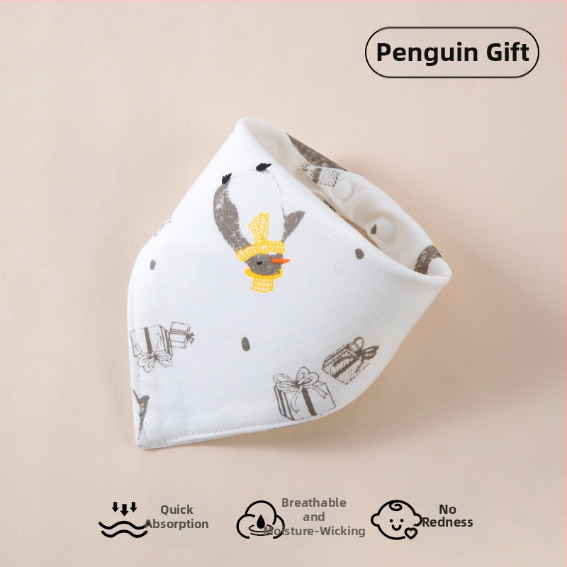 Novorodenec: dvojvrstvový bavlnený trojuholníkový bryndák